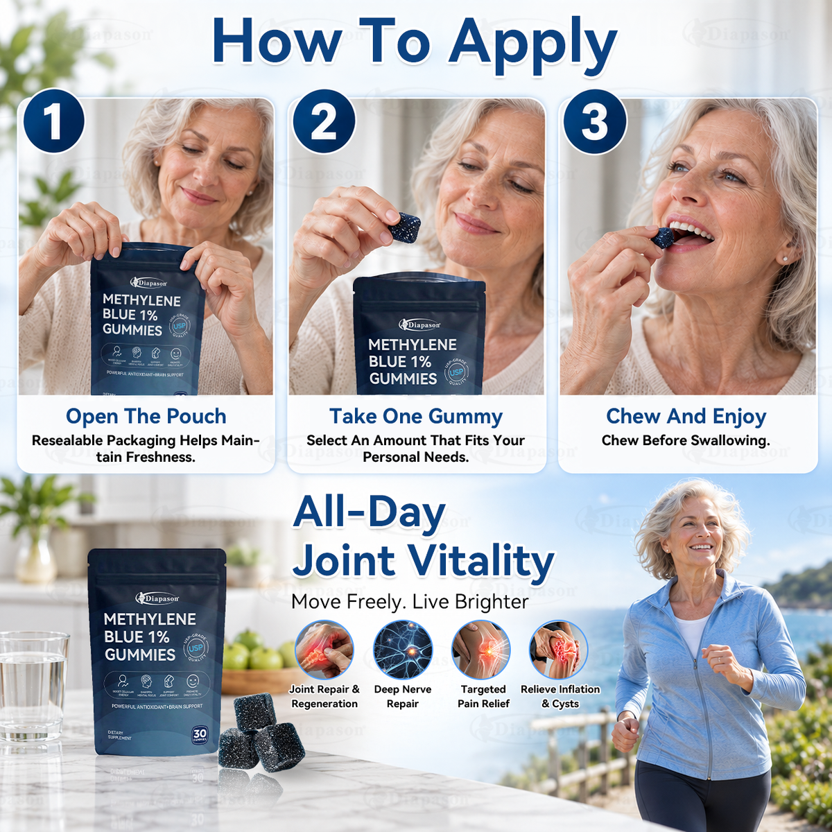 Methylene Blue Gummies.Support Arthritis.MS.Stroke.Neuropathy.Gout.Move Easier. Feel Lighter. Live Freer✅️Sugar-free💎-Save 40%Today