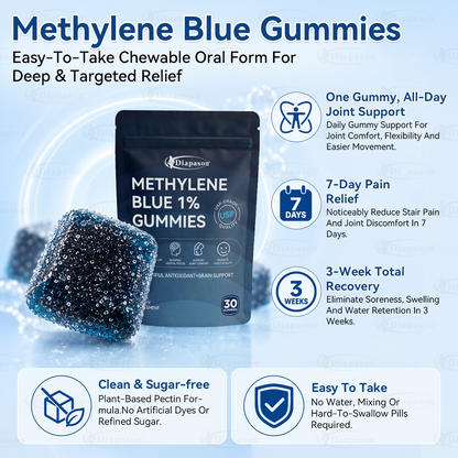 Methylene Blue Gummies.Support Arthritis.MS.Stroke.Neuropathy.Gout.Move Easier. Feel Lighter. Live Freer✅️Sugar-free💎-Save 40%Today