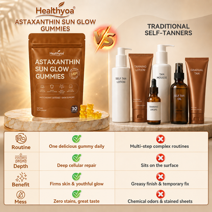 ✨ Astaxanthin Sun Glow Gummies | Effortless Summer Radiance .No sun, No effort✨TikTok Official Brand Exclusive Offer
