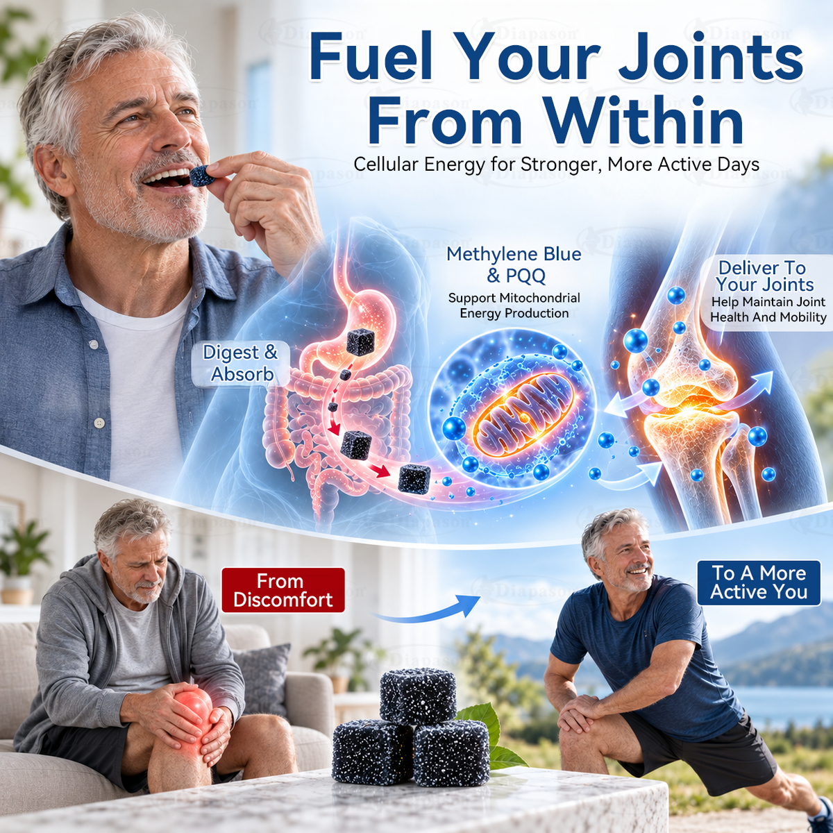 Methylene Blue Gummies.Support Arthritis.MS.Stroke.Neuropathy.Gout.Move Easier. Feel Lighter. Live Freer✅️Sugar-free💎-Save 40%Today
