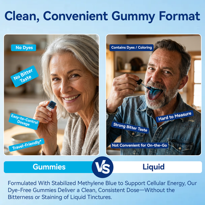 Methylene Blue Gummies.Move Easier. Feel Lighter. Live Freer