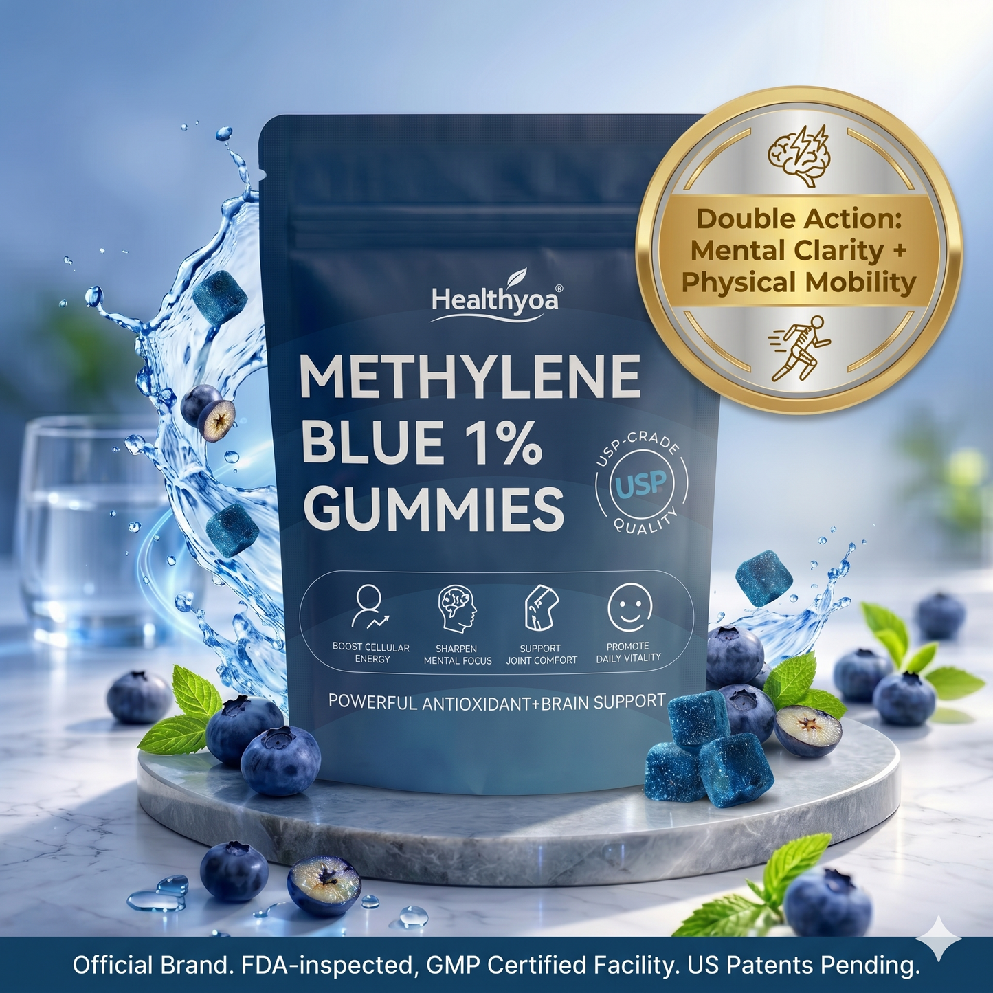 Methylene Blue Gummies.Move Easier. Feel Lighter. Live Freer